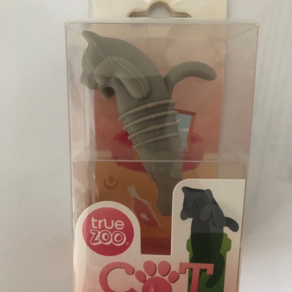Cat bottle stopper TrueZoo, NEW orig. box, Fun gift Wine bottle cork replacement - Picture 6 of 6